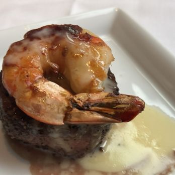 Del Frisco's Double Eagle Steakhouse - Steak with prawn - New American Near Me - Plano, Texas Del Frisco's Double Eagle Steakhouse - Steak with prawn - New American Near Me - Plano, Texas