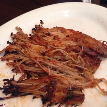 Xin Jiang BBQ - "Needle mushroom" aka enoki mushrooms - Barbeque Near Me - Houston, Texas