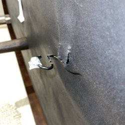 Nick Scali Furniture - A suspension coil pops out of the Margaux sofa lounge from Nick Scali Mt Wellington