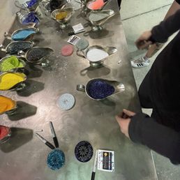 Pick you colors for your blown glass pieces Pick you colors for your blown glass pieces