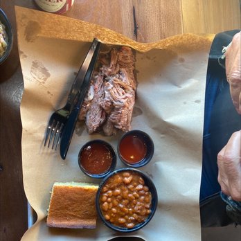 Mission BBQ - Brisket with baked beans - Barbeque Near Me - Winchester, Virginia Mission BBQ - Brisket with baked beans - Barbeque Near Me - Winchester, Virginia