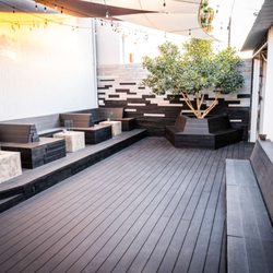 Handy - Outside Venue - Downtown LA - Custom Tree Bench -Built to Golden Proportions