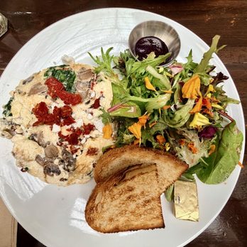 Blu Jam Cafe - Burgundy Omelette with egg whites & side salad - Breakfast & Brunch Near Me - Los Angeles, California