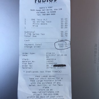 Veggie Grill by Next Level - I took my $100 over to Rubio's right across the street. They cheerfully accepted it. Rubio's was half the price of Veggie Grill. - Vegan Near Me - Carlsbad, California Veggie Grill by Next Level - I took my $100 over to Rubio's right across the street. They cheerfully accepted it. Rubio's was half the price of Veggie Grill. - Vegan Near Me - Carlsbad, California