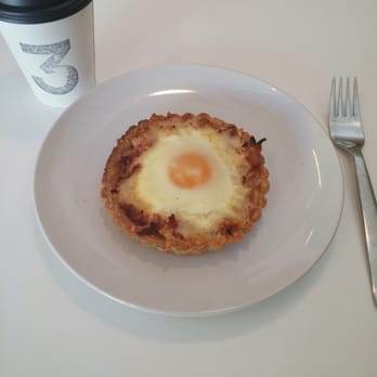 3 Cups - Ham & cheddar breakfast tart! Yum! - Coffee & Tea Near Me - Holladay, Utah