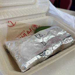 Packaged of two burrittos