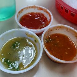 La Mixteca Restaurant - House Sauce Options
