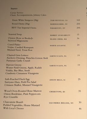 Menu photo 3 Blue Duck Tavern Washington, DC, DC Menu photo 3 Blue Duck Tavern Washington, DC, DC