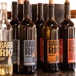 Wine tasting bottles