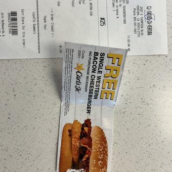 Carl's Jr - I could have left not making a purchase but it was just to prove a point. - Burgers Near Me - Ventura, California Carl's Jr - I could have left not making a purchase but it was just to prove a point. - Burgers Near Me - Ventura, California
