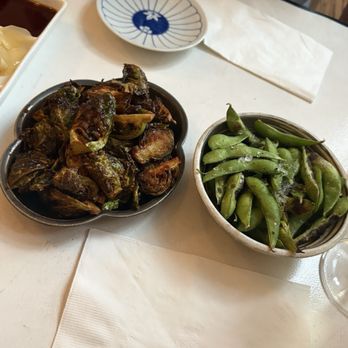 Shirokuro - Brussel Sprouts Grilled Edamame - Japanese Near Me - New York, New York Shirokuro - Brussel Sprouts Grilled Edamame - Japanese Near Me - New York, New York