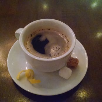 Wildflower - Americano decaf presented very nicely with white, brown sugar cubes+twist of lemon rind. However, very bitter and did not drink. - New American Near Me - Tucson, Arizona Wildflower - Americano decaf presented very nicely with white, brown sugar cubes+twist of lemon rind. However, very bitter and did not drink. - New American Near Me - Tucson, Arizona