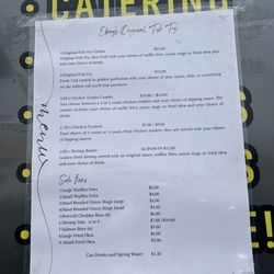 Ebony's Original Fish Fry - Menu