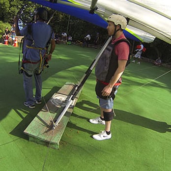 Rio Hang Gliding - On the launch pad. This is when your heart starts pounding. So much fun! - Tours Near Me - Rio de Janeiro, RJ