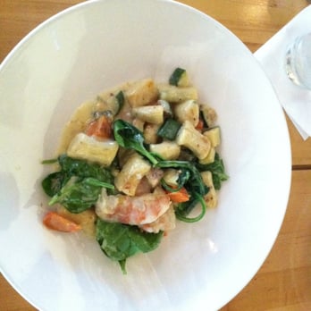 Alba - Chive potato gnocchi - American Near Me - Des Moines, Iowa Alba - Chive potato gnocchi - American Near Me - Des Moines, Iowa