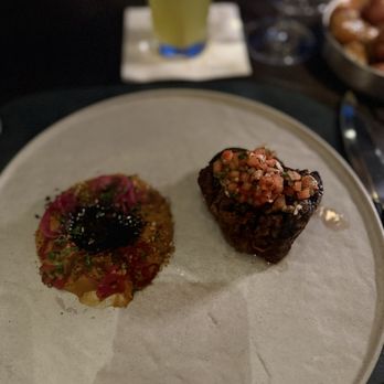 Bacan - 6oz medium steak with a carrot puree sauce - Cocktail Bars Near Me - Orlando, Florida