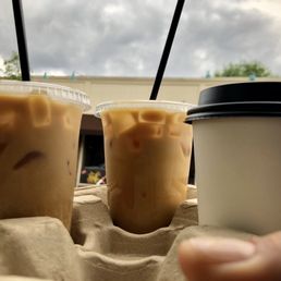 Iced & Hot Oatmilk Lavender Lattes