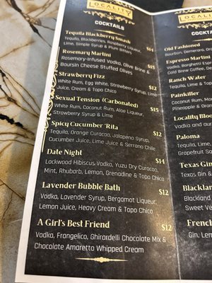 Menu photo 1 Locality Craft Cocktail Bar Bridgeport, TX Menu photo 1 Locality Craft Cocktail Bar Bridgeport, TX