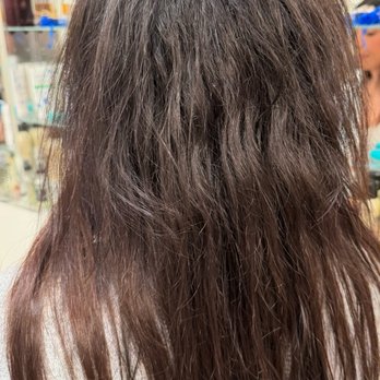 Polished Mane - Hair results after my first wash following the Brazilian Blowout at Polished Mane. - Hair Extensions Near Me - Long Beach, California