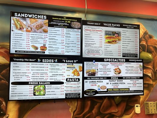 Menu photo 2 Franky's Addison, IL