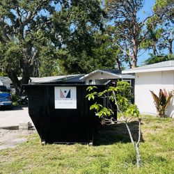 Patriot Dumpster - 20 yard dumpster rental at a residential location in Englewood Florida