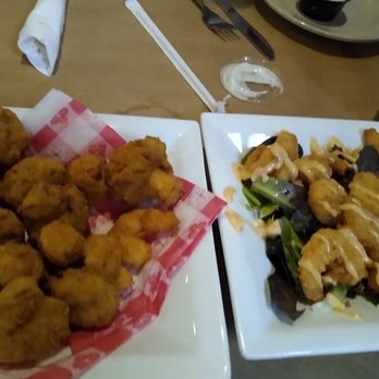 Big Mike's Steakhouse - Fried mushrooms and the Bulldog shrimp - Steakhouses Near Me - Andalusia, Alabama