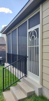 Screened in porch, PCA screen door for a french door, Titan Security/Storm Door - These are some examples of some jobs we have completed in the past. All customers were all happy with the completed jobs. Screened in porch, PCA screen door for a french door, Titan Security/Storm Door - These are some examples of some jobs we have completed in the past. All customers were all happy with the completed jobs.