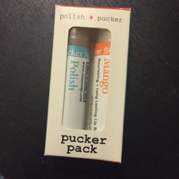 My pucker pack with polish and mango Chapstick! My absolute favorite My pucker pack with polish and mango Chapstick! My absolute favorite