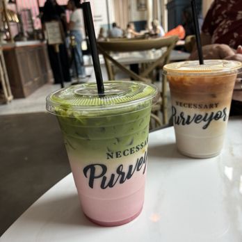 Necessary Purveyor - Strawberry matcha and salted caramel lattes - Breakfast & Brunch Near Me - Atlanta, Georgia