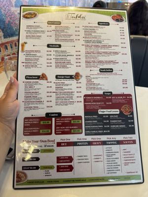 Menu photo 1 Tabla Indian Restaurant Richmond Richmond, KY Menu photo 1 Tabla Indian Restaurant Richmond Richmond, KY