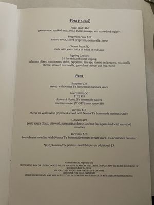 Menu photo 2 Nonna T's Restaurant Mentor, OH