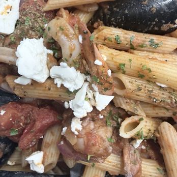 Poseidon - Seafood Pasta - Greek Near Me - Miami Beach, Florida