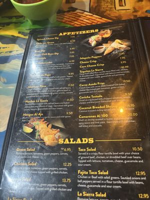 Menu photo 1 La Sierra Payson, AZ Menu photo 1 La Sierra Payson, AZ