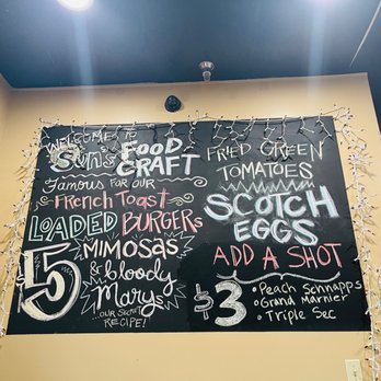 Food Craft - Chalk board with specials - Breakfast & Brunch Near Me - Yorktown, Virginia Food Craft - Chalk board with specials - Breakfast & Brunch Near Me - Yorktown, Virginia