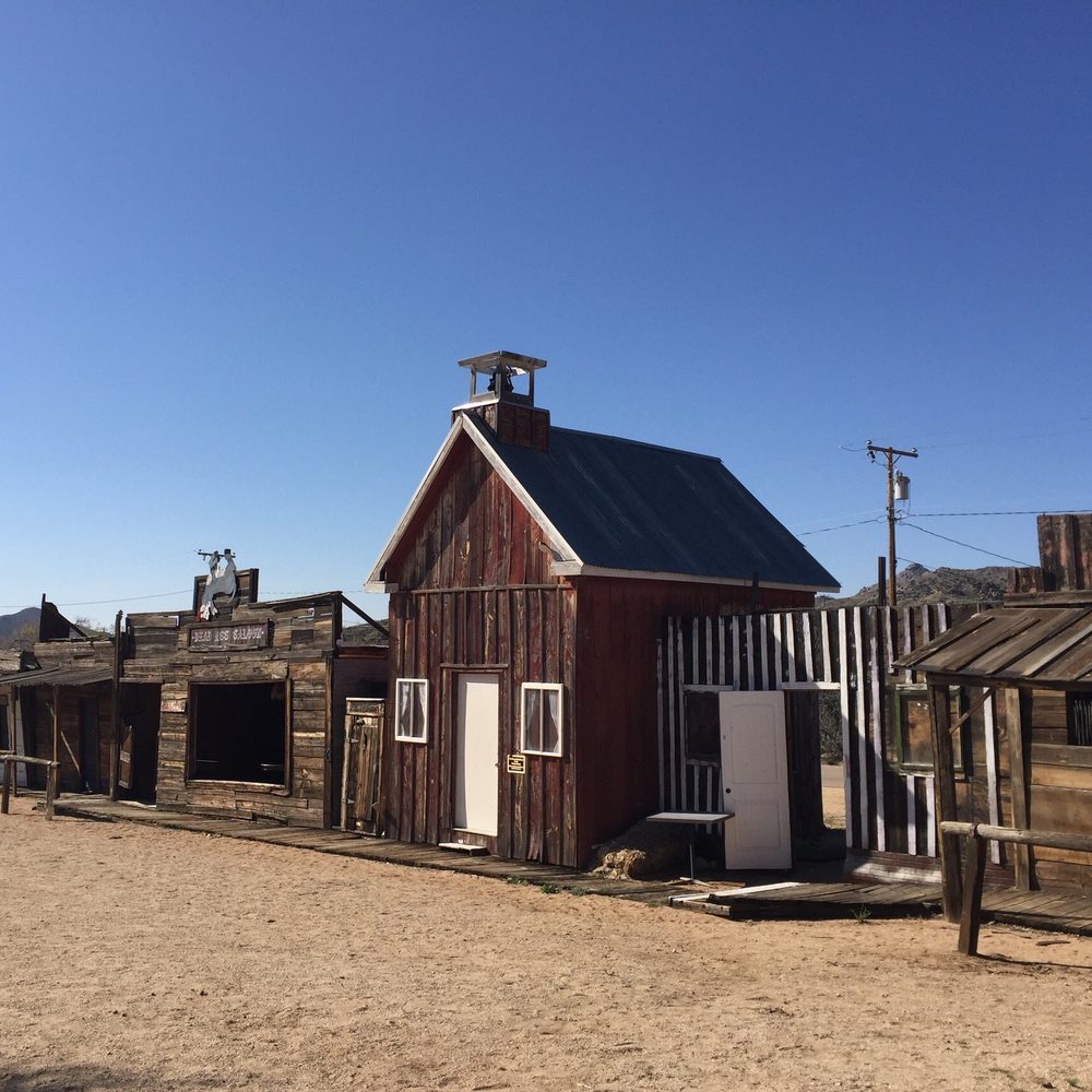 Chloride Ghost Town - The saloon is next to the school with the jail on the other side. - Resorts Near Me - Chloride, Arizona Chloride Ghost Town - The saloon is next to the school with the jail on the other side. - Resorts Near Me - Chloride, Arizona