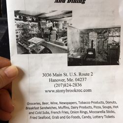 Stonybrook Variety and Dining - Menu of the best comfort food!