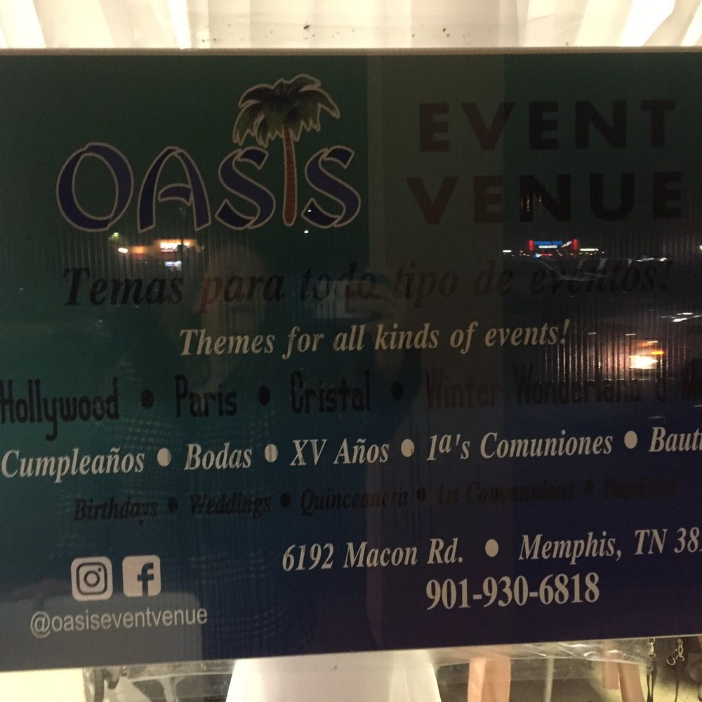 Oasis Event Venue - More info - Venues & Event Spaces Near Me - Memphis, Tennessee Oasis Event Venue - More info - Venues & Event Spaces Near Me - Memphis, Tennessee