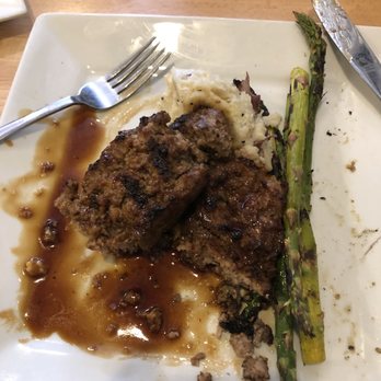 Ralph And Avas Kitchen and Bar - Meatloaf asparagus and mashed potatoes. Sorry couldn't wait to get a couple bites. - New American Near Me - Mooresville, Indiana Ralph And Avas Kitchen and Bar - Meatloaf asparagus and mashed potatoes. Sorry couldn't wait to get a couple bites. - New American Near Me - Mooresville, Indiana