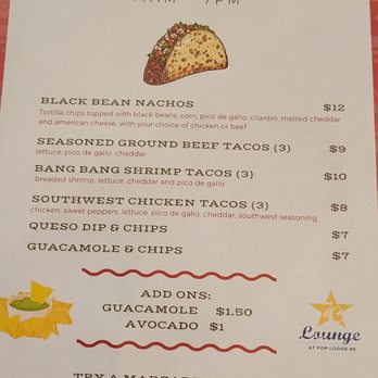 7c Lounge - a taco tuesday menu - Bars Near Me - Philadelphia, Pennsylvania