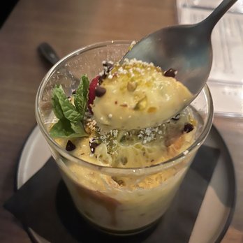 The Goldfinch - pistachio tiramisu - New American Near Me - Irvine, California The Goldfinch - pistachio tiramisu - New American Near Me - Irvine, California