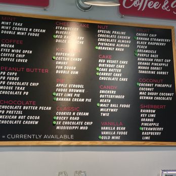 Sweet Spot Ice Cream Cafe - Ice cream menu 2 - Desserts Near Me - Richmond, Virginia