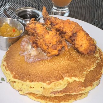 Easy Like Sunday - cornbread pancakes and chicken - Breakfast & Brunch Near Me - Baltimore, Maryland