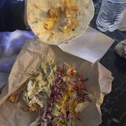 Cantina chicken soft taco. Without chicken Cantina chicken soft taco. Without chicken
