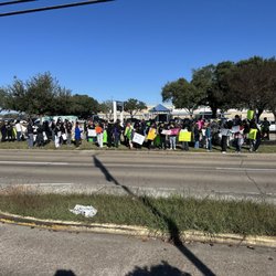 Goose Creek CISD - Protesters in front of Sterling High school wanting change wanting to feel safe