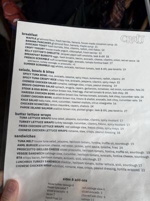 Menu photo 1 Croft Alley New York, NY Menu photo 1 Croft Alley New York, NY