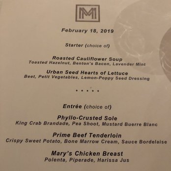 Michael Mina - Special menu for our group event - New American Near Me - Las Vegas, Nevada Michael Mina - Special menu for our group event - New American Near Me - Las Vegas, Nevada