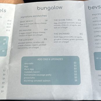 Bungalow Bagels - Menu 7/15/26 - Coffee & Tea Near Me - Sarasota, Florida Bungalow Bagels - Menu 7/15/26 - Coffee & Tea Near Me - Sarasota, Florida