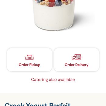 Chick-fil-A - Greek Yogurt Parfait as advertised - Chicken Shop Near Me - Madison, Wisconsin