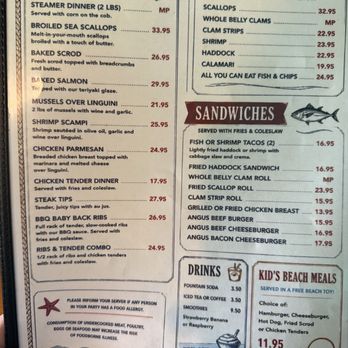 Lobster Shanty - Menu - Seafood Near Me - Eastham, Massachusetts Lobster Shanty - Menu - Seafood Near Me - Eastham, Massachusetts