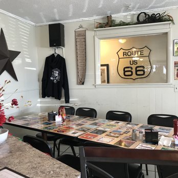 Hi-Way Cafe - the route 66 sign in the window - American Near Me - Vinita, Oklahoma